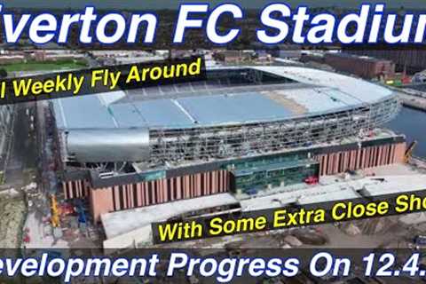 NEW Everton FC Stadium at Bramley Moore Dock. A Full FlyAround!