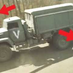 Russian Kamaz Truck with Ammunition is hiding from a Ukrainian FPV Drone!