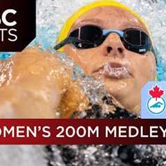 Summer McIntosh wins 200m medley, 4 Canadians qualify for Paris Olympics | CBC Sports