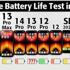 iPhone Battery Test in 2024 - 15 Pro Max vs 14 Pro Max,13 Pro Max,14 Pro,13 Pro,12 Pro,12,Se2020,8,7