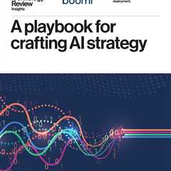 A playbook for crafting AI strategy