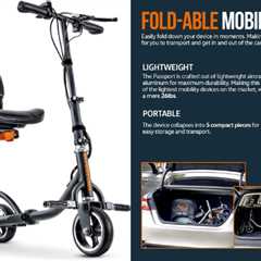 SuperHandy 3 Wheel Folding Mobility Scooter