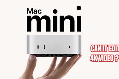 New Mac Mini M4 PRO chip 4K video editing test review