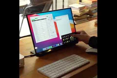 Macmini M4+16-inch portable screen #laptop #monitor #portablemonitor