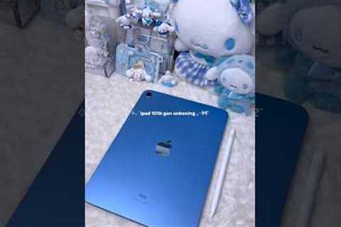 unboxing ipad 10th generation in blue🥹 this color is so pretty! #ipad #ipadunboxing #appleunboxing