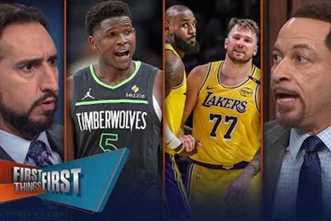 Would a title mean more for Luka or LeBron and should Lakers fear Ant? | FIRST THINGS FIRST