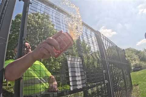 Crazy Worker Throws Can Of Coke At DJ And PJ Audits