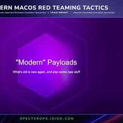 Modern macOS Red Teaming Tactics | SO-CON 2025