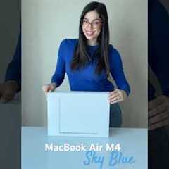 MacBook Air M4 in Sky Blue is actually even prettier in person  #macbookair #applemacbook #macbook