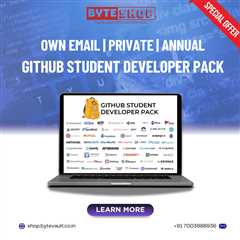 Github Student Developer Pack 1 Year