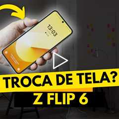 Quebrei a Tela do Galaxy Z Flip 6! Veja Como Foi o Conserto