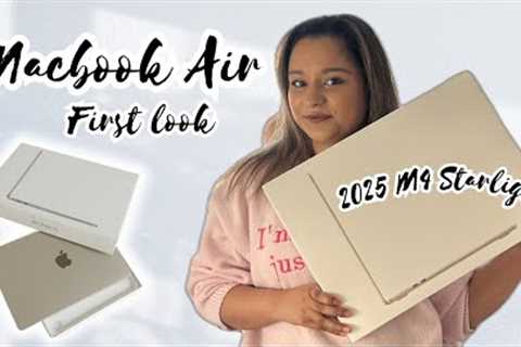 Macbook Air M4 (Starlight)⎮ Unboxing & Setup 2025