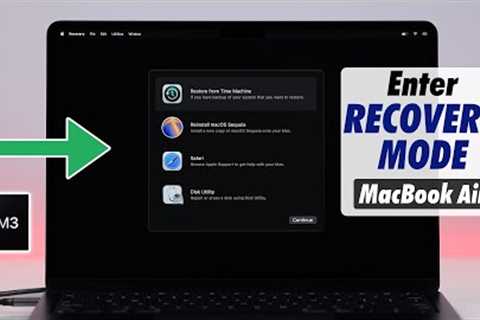MacBook Air M3: How to Open Recovery Mode!