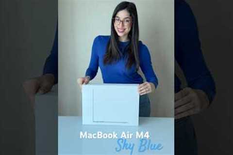MacBook Air M4 in Sky Blue is actually even prettier in person  #macbookair #applemacbook #macbook