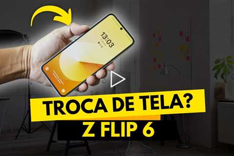 Quebrei a Tela do Galaxy Z Flip 6! Veja Como Foi o Conserto