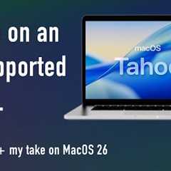 Booting MacOS 26 Tahoe on a 2014 MacBook Pro