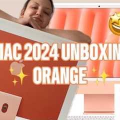 APPLE M4 IMAC 2024 UNBOXING ✨ORANGE ✨
