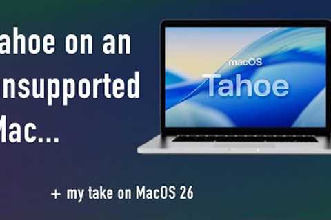 Booting MacOS 26 Tahoe on a 2014 MacBook Pro
