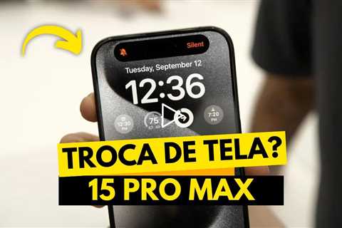 🔧 iPhone 15 Pro Max com Tela Quebrada: Será Que Ainda Tem Salvação? 😱 Conserto Passo a Passo!