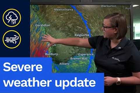 Severe Weather Update 20 June 2025: Severe storms for WA today, damaging coastal winds this weekend