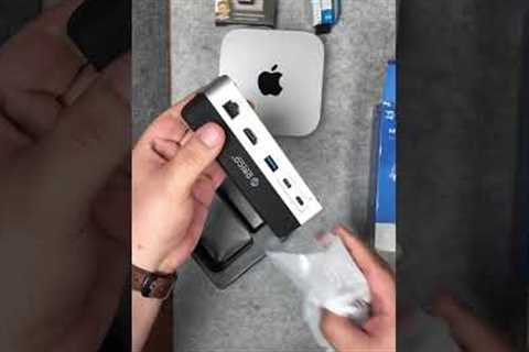 Orico MiniDock 10 en 1 para Mac mini M3 #mac #macminim4 #apple #pc #pcmasterrace #gadgetlovers
