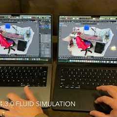 14in M1 Max vs 14in M4 Pro (Blender fluid simulation, cycles render, photogrammetry)