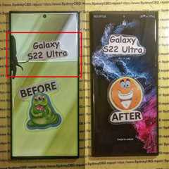 Samsung S22 Ultra Screen Comparison: Original vs. Aftermarket