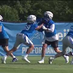 Day two of Detroit Lions Training Camp in Allen Park