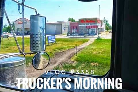 TRUCKER''S MORNING | My Trucking Life | Vlog 3358