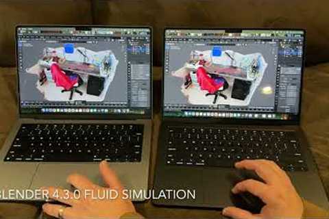 14in M1 Max vs 14in M4 Pro (Blender fluid simulation, cycles render, photogrammetry)