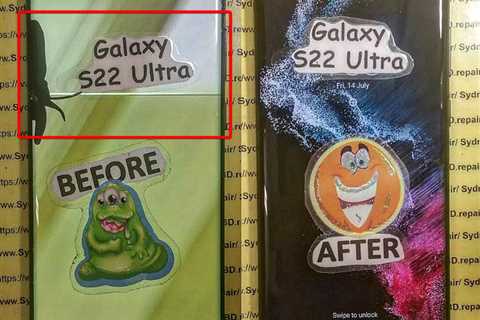 Samsung S22 Ultra Screen Comparison: Original vs. Aftermarket