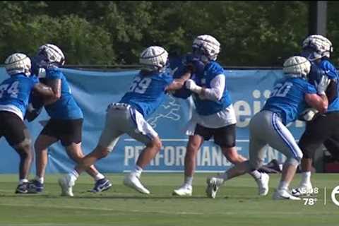 Day two of Detroit Lions Training Camp in Allen Park