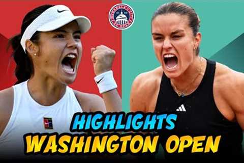 Emma Raducanu vs. Maria Sakkari Highlights Washington Open 2025 | Mubadala Citi DC Open