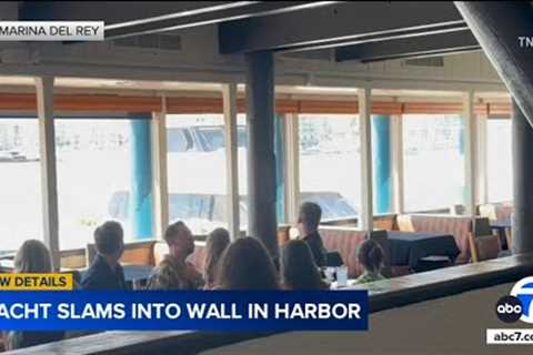 Yacht captain being called hero after steering vessel into wall in Marina del Rey