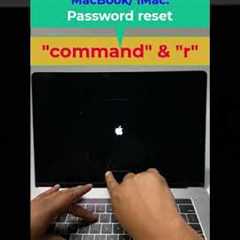 (MacBook or iMac password reset): How to reset the password of a MacBook or iMac. #macbook #imac