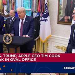 Pres. Trump calls Apple investment ''Largest Apple has ever made in United States''