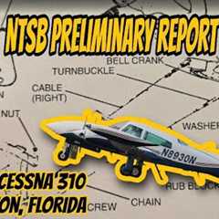NTSB Preliminary Report C-310 Rudder Hard Over Crash Boca Raton N8930N