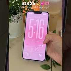 iOS 26 is BEAUTIFUL 😭 i love the liquid glass!! (this is the ios 26 beta!!) #ios26 #iphone