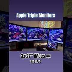 Mac with triple display #applesetup #imac #mac