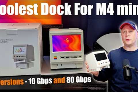 Coolest M4 Mac mini Dock with Display - 80 Gbps and 10 Gbps Versions - Wokyis Retro Docking Station