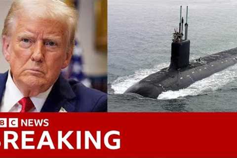 Trump deploys nuclear submarines after “provocative comments” by former Russian President | BBC News