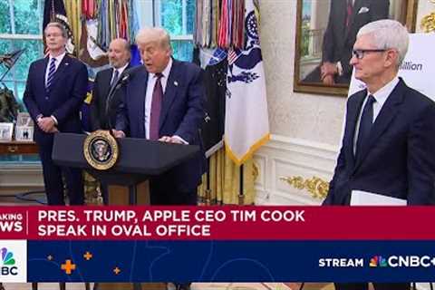 Pres. Trump calls Apple investment ''Largest Apple has ever made in United States''
