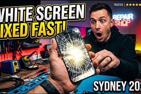 Damaged iPhone 14 Pro Max Screen White Screen Repair in Sydney 2026 – Same Day Fix