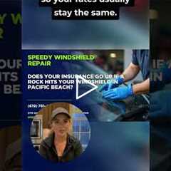 Does your insurance go up if a rock hits your windshield in Pacific Beach? #Shorts