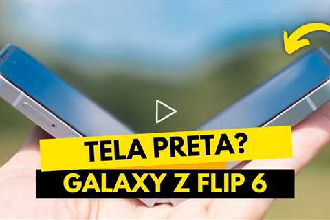 Tela quebrada no Z Flip 6… será que ainda tinha salvação? 😱