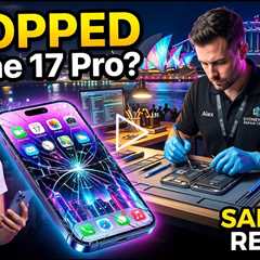 Dropped Apple iPhone 17 Pro Screen Repairs During Vivid 2026 in Sydney