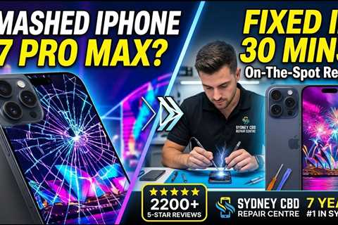 Smashed Apple iPhone 17 Pro Max Screen Replacement in Sydney During Vivid 2026 – Fast