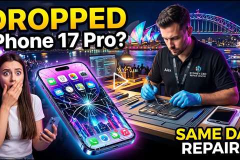 Dropped Apple iPhone 17 Pro Screen Repairs During Vivid 2026 in Sydney