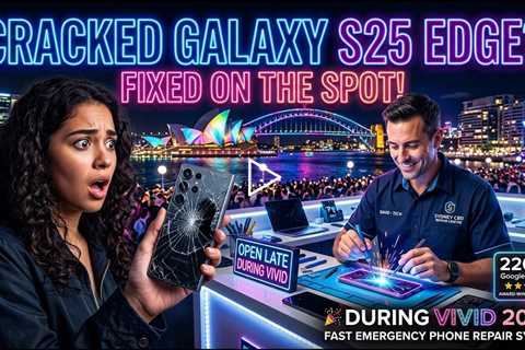 Cracked Galaxy S25 Edge Screen Replacement – Who Can Fix It on the Spot During Vivid 2026 in Sydney?