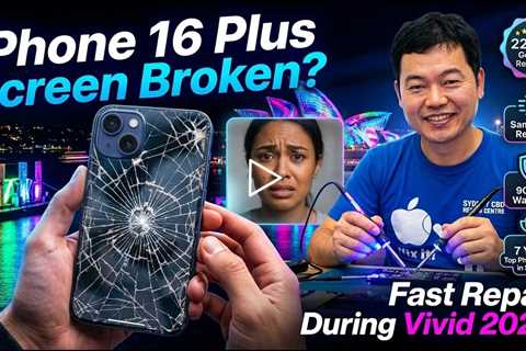 Dropped Apple iPhone 16 Plus Screen Fix During Vivid 2026 – Who Can Repair It Fast in Sydney?
